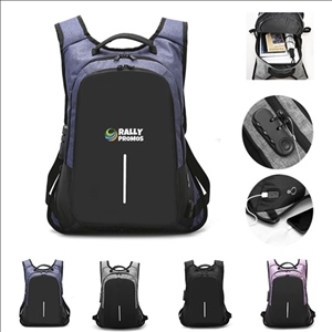 Anti Theft College Student Backpack with USB Port